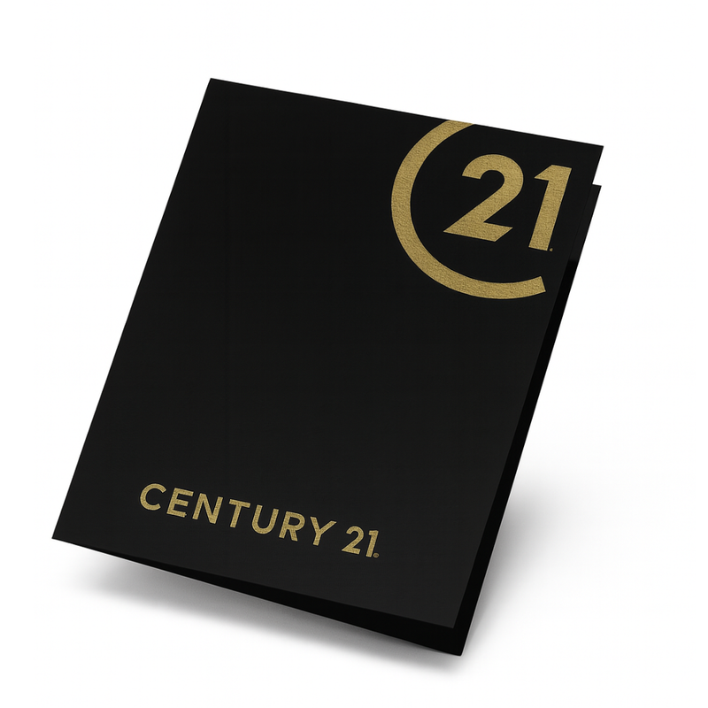 C21 Black Linen Folder – Stocked, Pack of 20 – NEW – Century 21