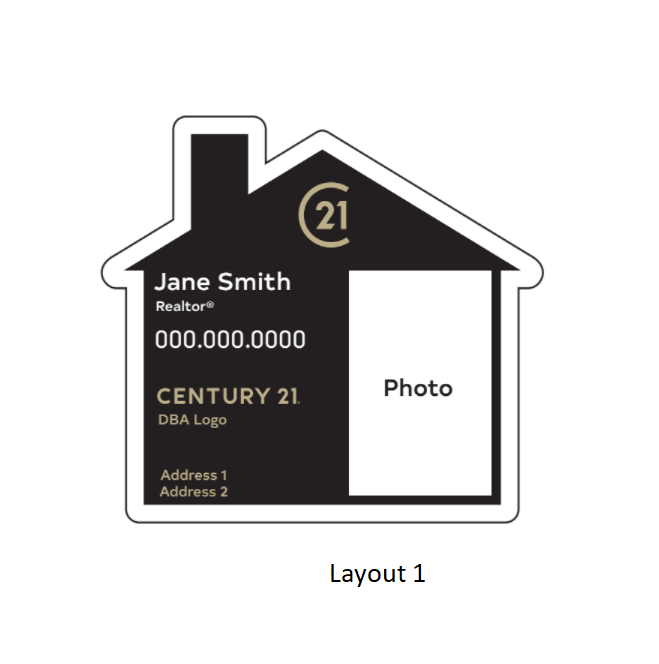 DBA House Magnet 3.125