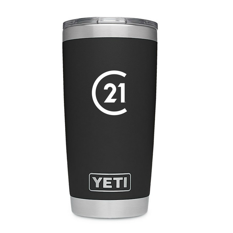 REAL YETI 26 Oz. Laser Engraved White Stainless Steel Yeti