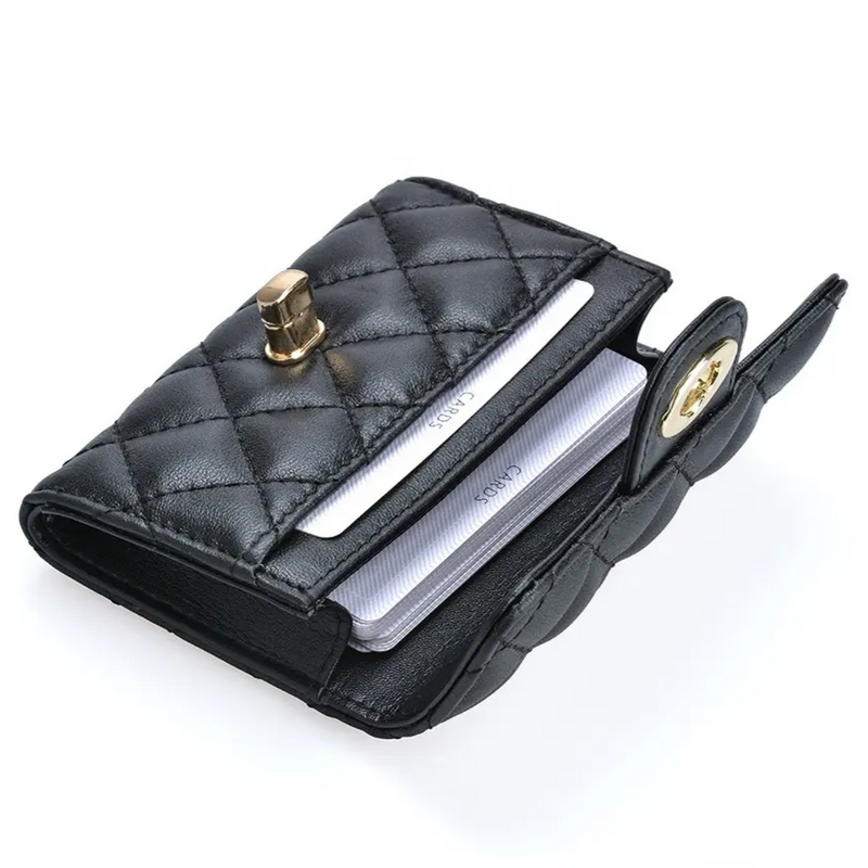 Luxury Quilted Leather Business Card Holder – Century 21