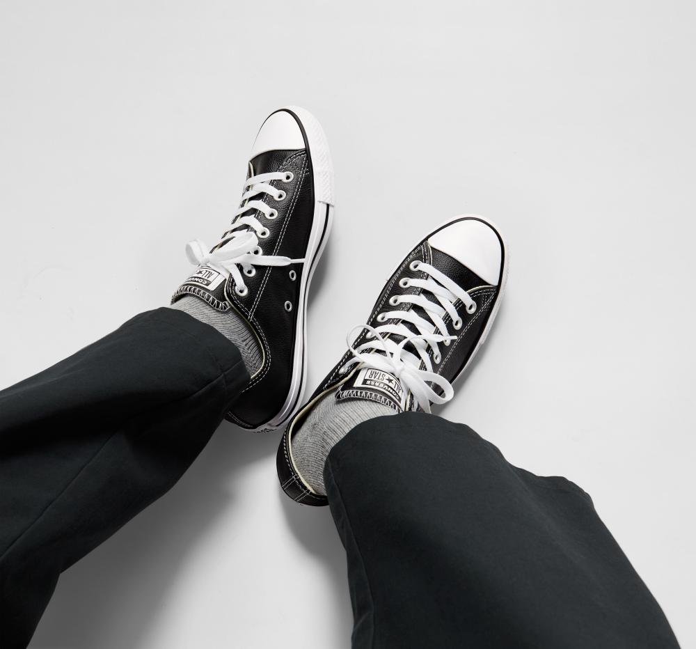 Black Converse Low Top Men CONVERSE CANVAS ALL STAR J OX (BLACK