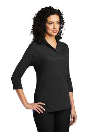 3/4 Sleeve Ladies Silk Touch Polo - Your Logo Embroidery