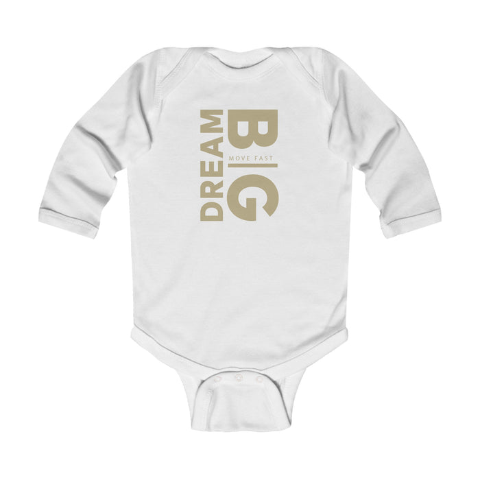 100% Cotton Long Sleeve Onesie - Dream Big