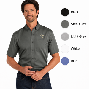 Mens Short Sleeve SuperPro React™ Twill Shirt