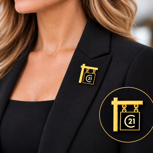 Legacy Gold Yard Arm Lapel Pin