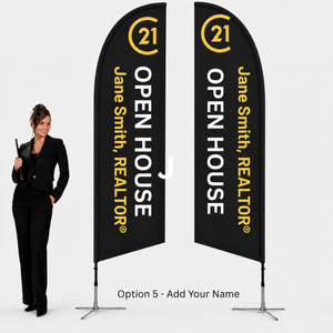 11ft Personalised Feather Flag | Medium - Personalized ⚡ FAST 48-HOUR PRODUCTION