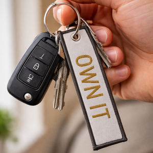 OWN IT Embroidered Keytag