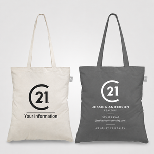 Geo 5oz Recycled Cotton Tote | Personalized