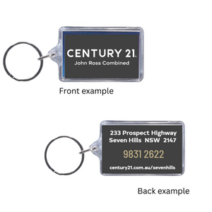 Acrylic Rectangle Keyring - Personalized
