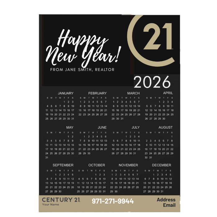 2026 Calendar Fridge Magnet - Personalized
