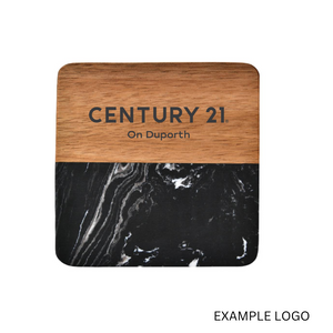 Black Marble Coaster - Personalized with Free Shipping