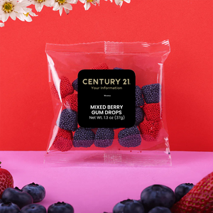 Mixed Berry Gum Drops: Taster Packet - Personalized