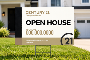 OPEN HOUSE Yard Sign – 18" x 24" (without spikes supplied)