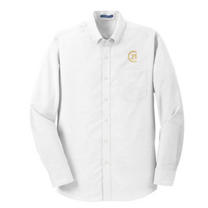 Oxford Button Down Shirt C21 Logo, White