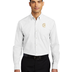 Oxford Button Down Shirt C21 Logo, White