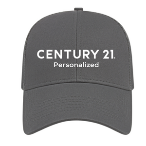 Cotton Twill Charcoal Trucker Hat - Personalized