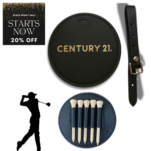 Black Wordmark Golf Bag Tag