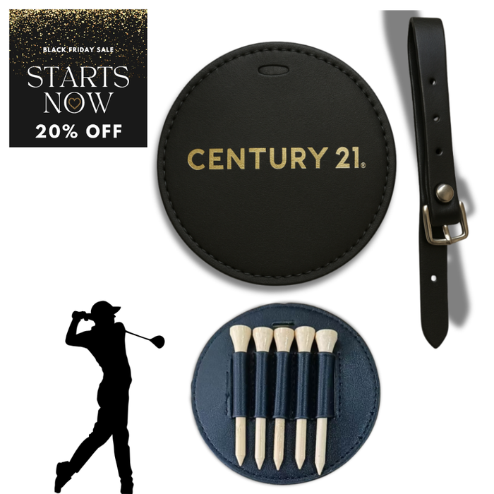 Black Wordmark Golf Bag Tag