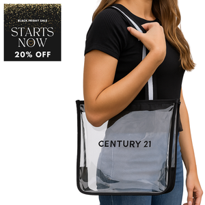 Wordmark Clear Zippered Stadium Bag