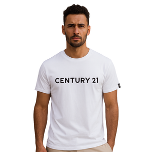Wordmark Tee, White Mens
