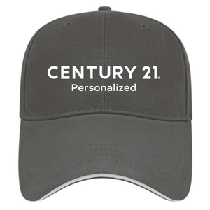 Cotton Sandwich Charcoal/White Cap - Personalized