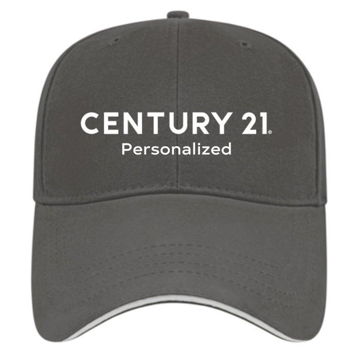 Cotton Sandwich Charcoal/White Cap - Personalized