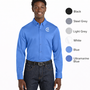 Mens Long Sleeve SuperPro React™ Twill Shirt
