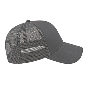 Cotton Twill Charcoal Trucker Hat - Personalized