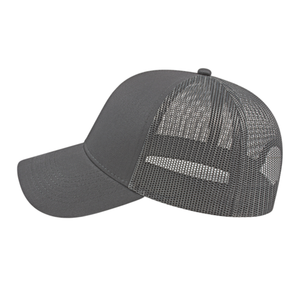 Cotton Twill Charcoal Trucker Hat - Personalized