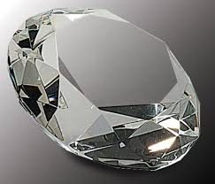 Diamond Paper Weight Award - Personalized