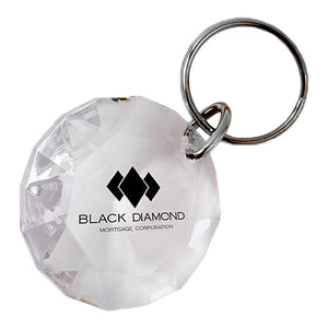 Clear Acrylic Diamond Keychain - Personalized