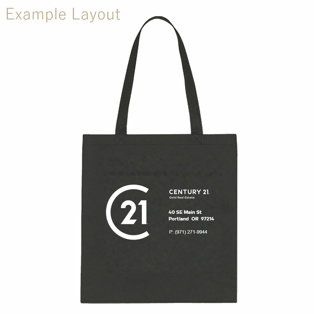 Harbor Non Woven Tote with Your Name Logo FREE SHIPPING Century 21 Promo Shop USA