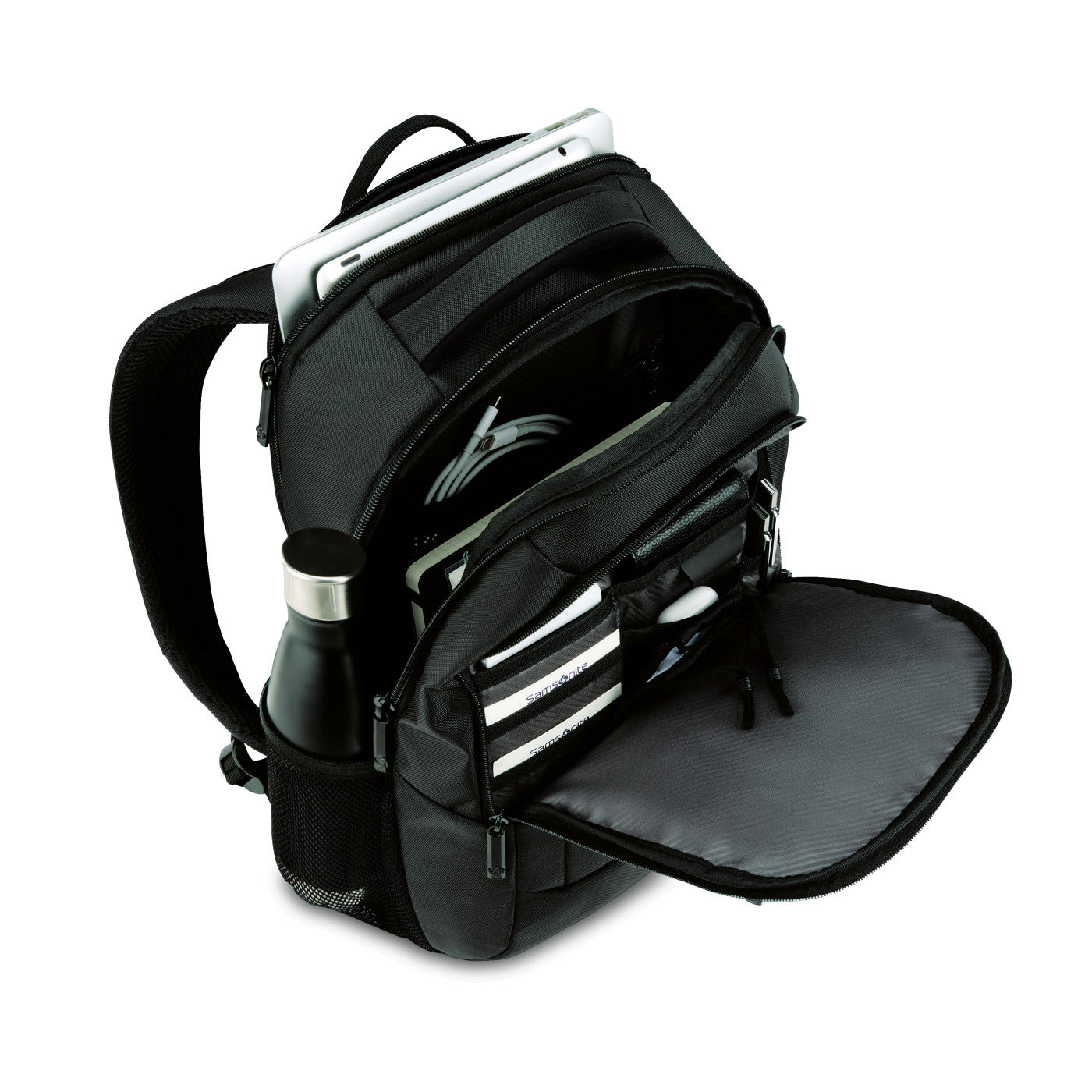 black backpack with leather straps century 21 Samsonite Everyday Classic Business Backpack – Century 21 Promo Shop USA