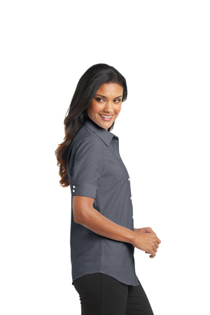 DBA Ladies Short Sleeve SuperPro - Oxford Shirt - Century 21 Promo Shop USA