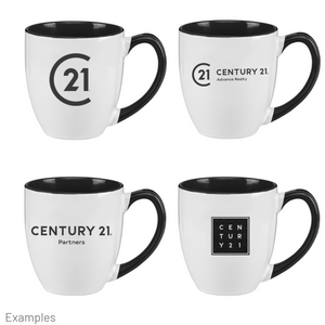 16oz Two Tone Ceramic Mug - Your Logo/Name