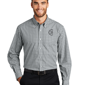 C21 Port Authority® Long Sleeve Gingham Easy Care Shirt