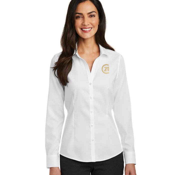 DBA Ladies Pinpoint Oxford Non-Iron Shirt