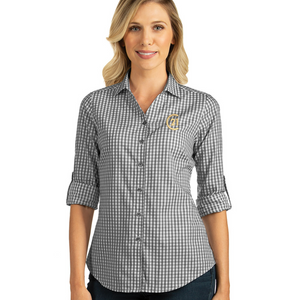 Structure Ladies Shirt - Black/White Check - LIMITED OFFERING