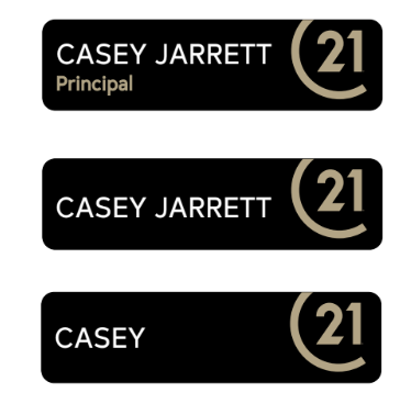 C21 Official Name Badge