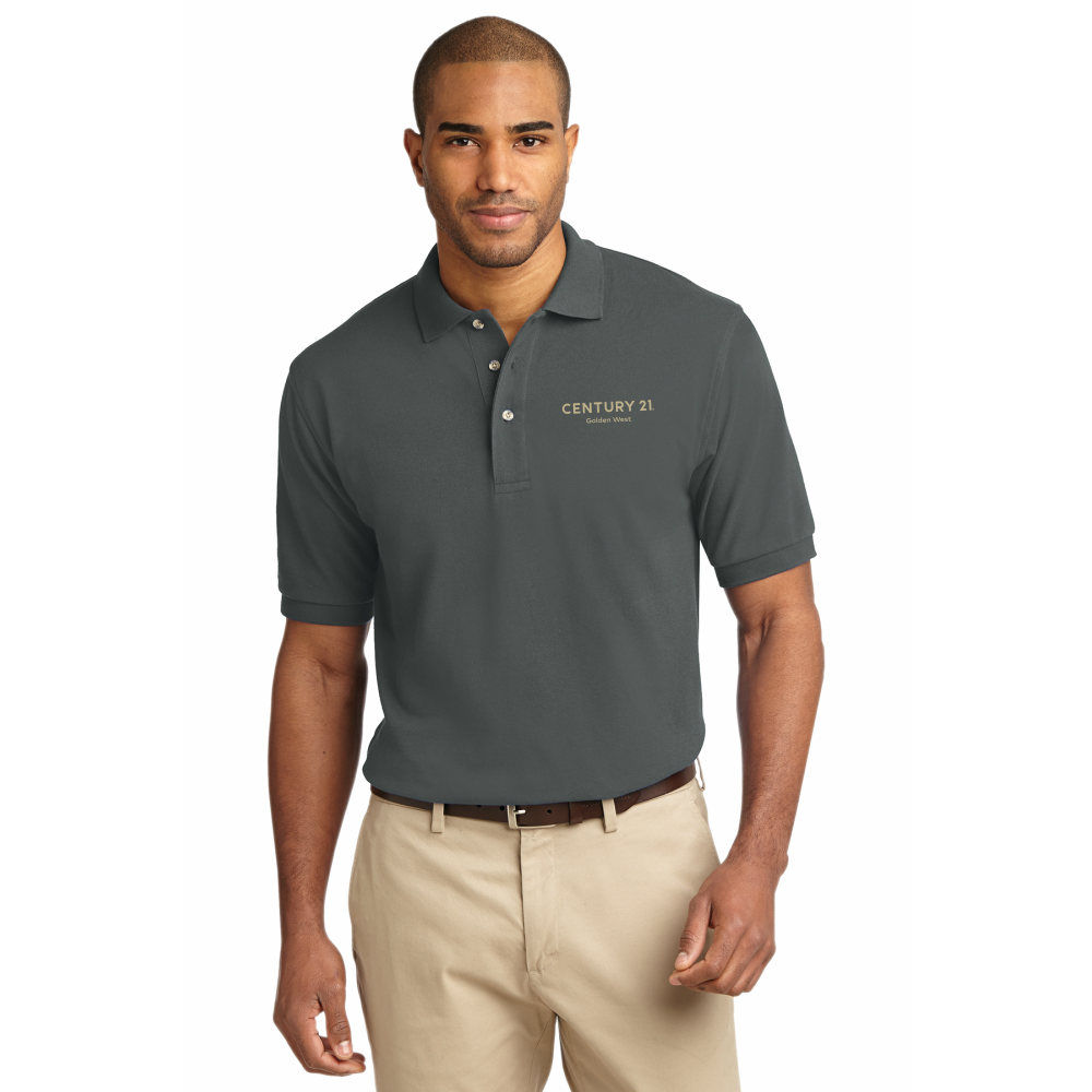 Port authority heavyweight outlet cotton pique polo