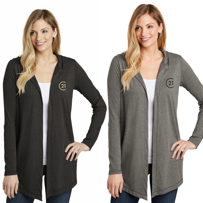 C21 District Women s Perfect Tri Hooded Cardigan