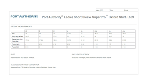 DBA Ladies Short Sleeve SuperPro - Oxford Shirt - Century 21 Promo Shop USA