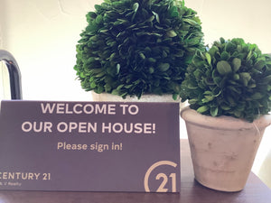 Table Tent x 5 - WELCOME TO OUR OPEN HOUSE - Century 21 Promo Shop USA